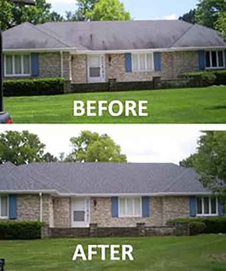 B4 and After Re-Roof Alex Perez Roofing Sacramento
